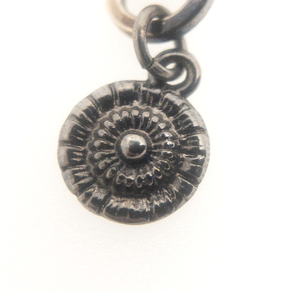 RJ Graziano Gunmetal Link Necklace 16"-20" Adjustable Mesh & Textured Links - Picture 5 of 13